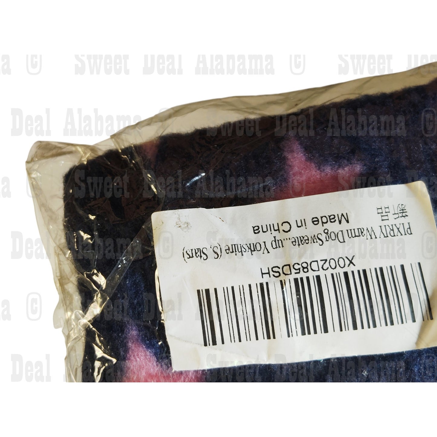 Born To Be Loved Cute Pet Dog Warm Fleece Sweater, Small, Blue with Stars