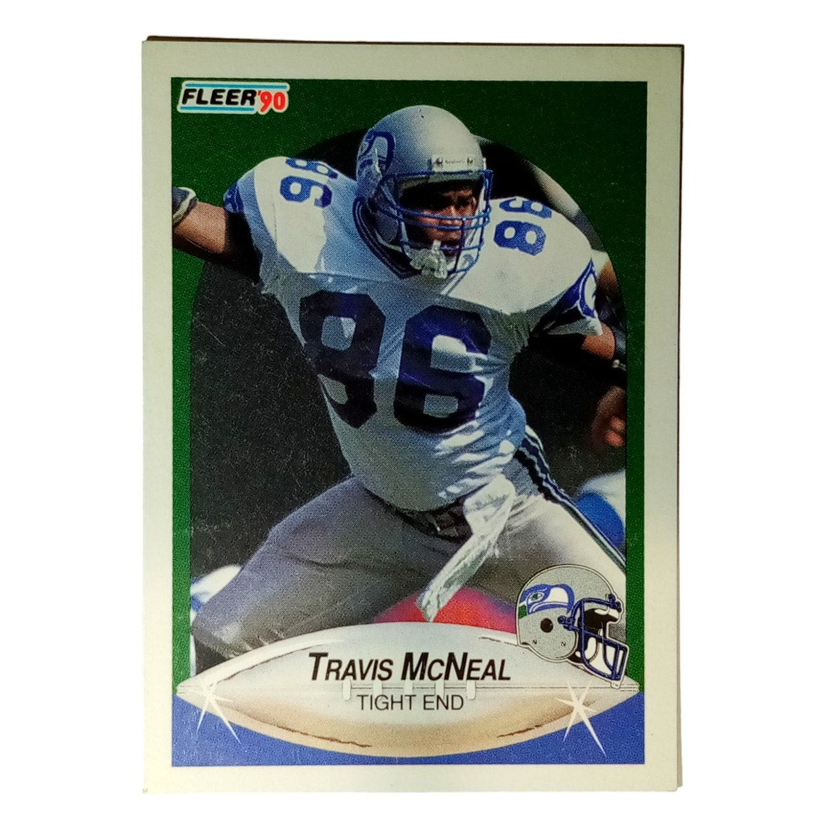 1990 Fleer Football, Travis McNeal #270, Seattle Seahawks, NM