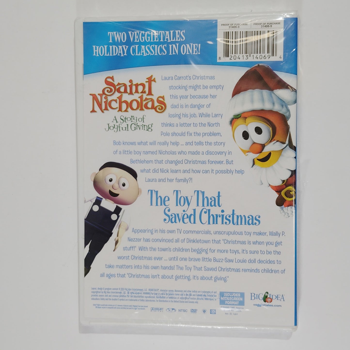 Saint Nicholas / The Toy That Saved Christmas (DVD, 2006) Holiday Double Feature