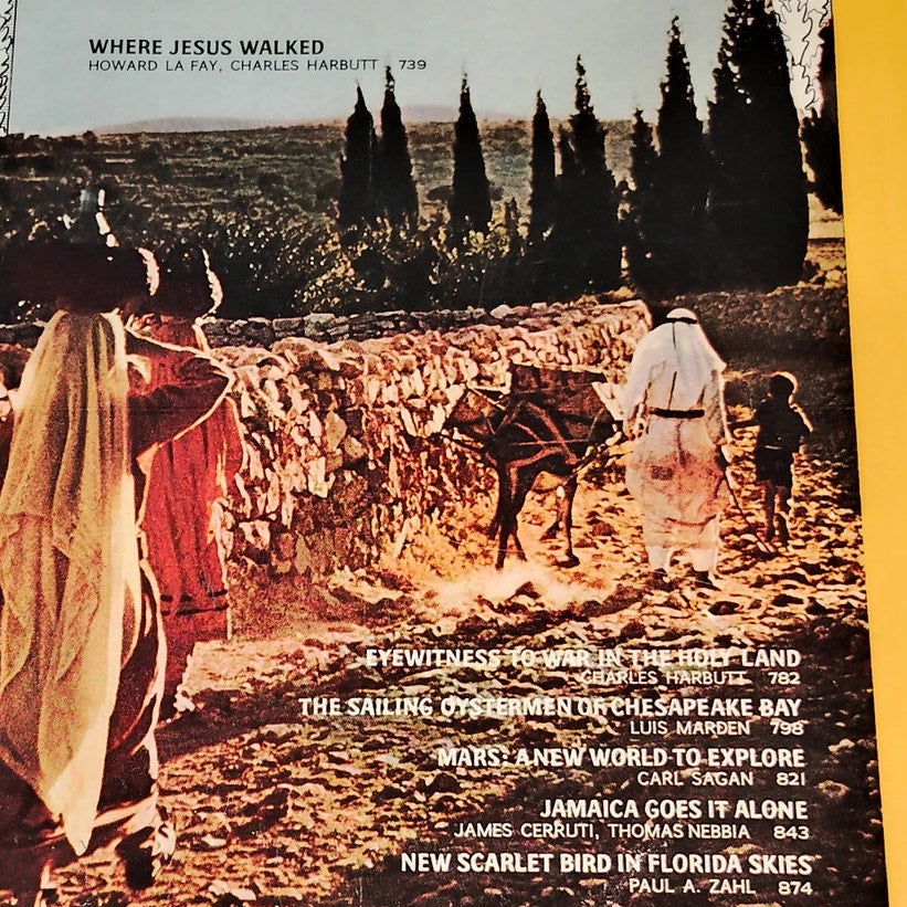 National Geographic Magazine December 1967 | Mars, Chesapeake Bay & Holy Land