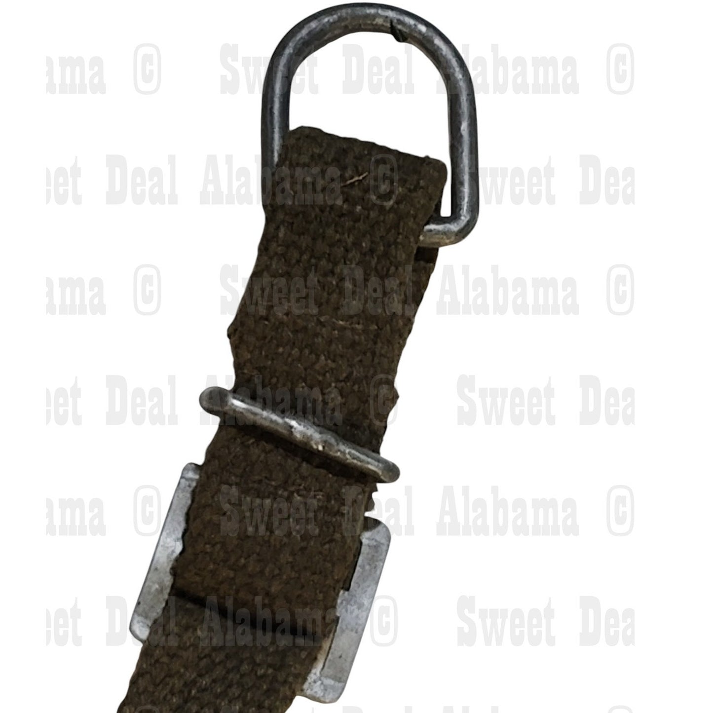 WWII Canvas Strap – 36"x3/4", D-Ring & Slide Buckle, USGI Webbing, Field Gear