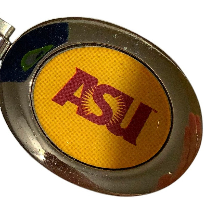Vintage Arizona State Sun Devils Metal Key Chain, EUC