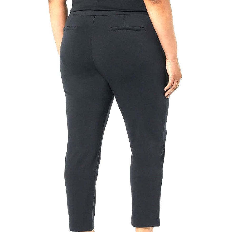 Ponte Knit Slim Pants, Size 6X (55.8-57.8" Waist & 65-67" Hips) NWT, Charcoal