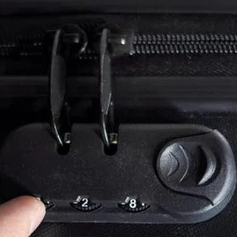 17"–20" PVC Luggage Protective Cover – Transparent Yellow/Green w/ Built‑In Lock
