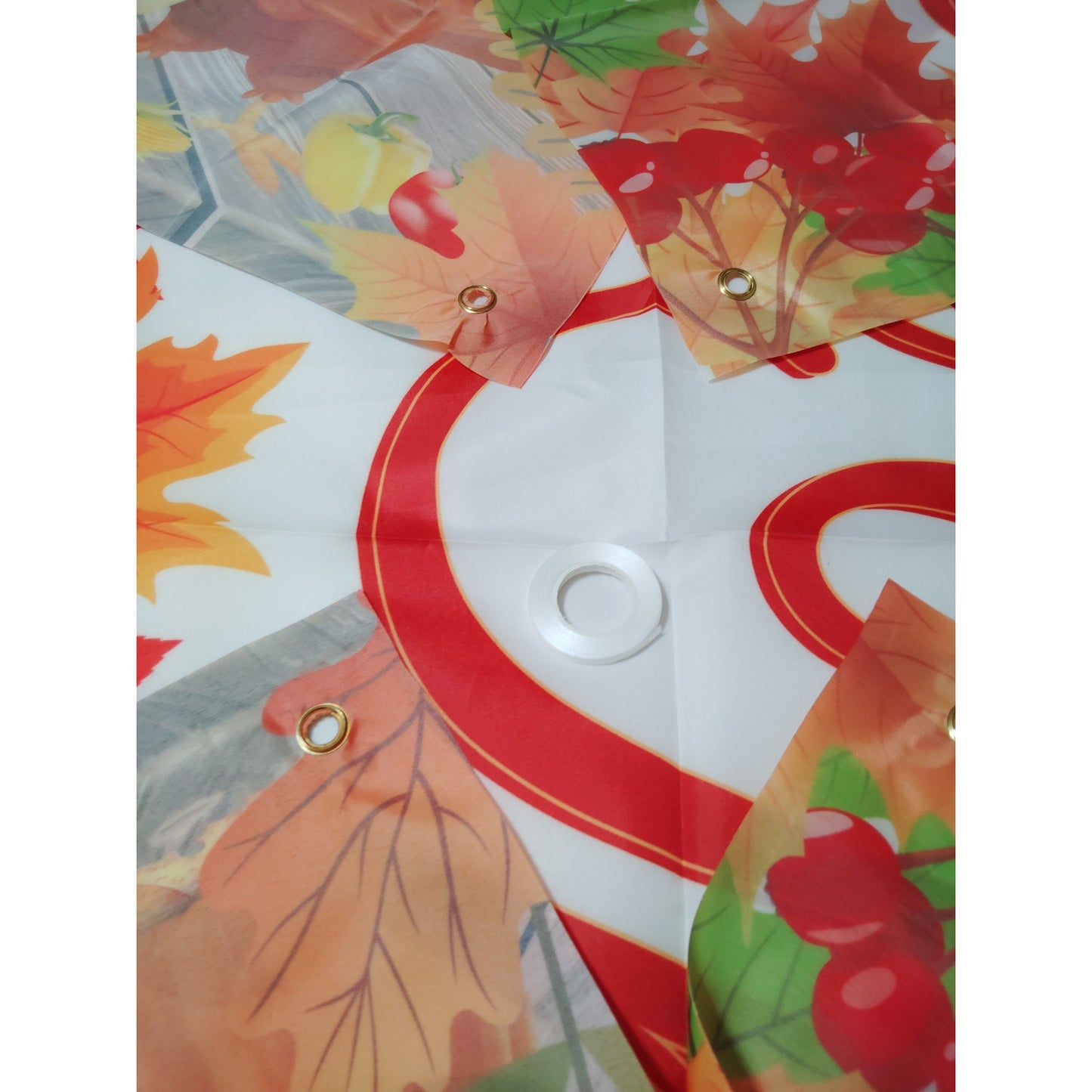 Festive "Give Thanks" Backdrop Banner 60” x 39” Thanksgiving Décor Backdrop