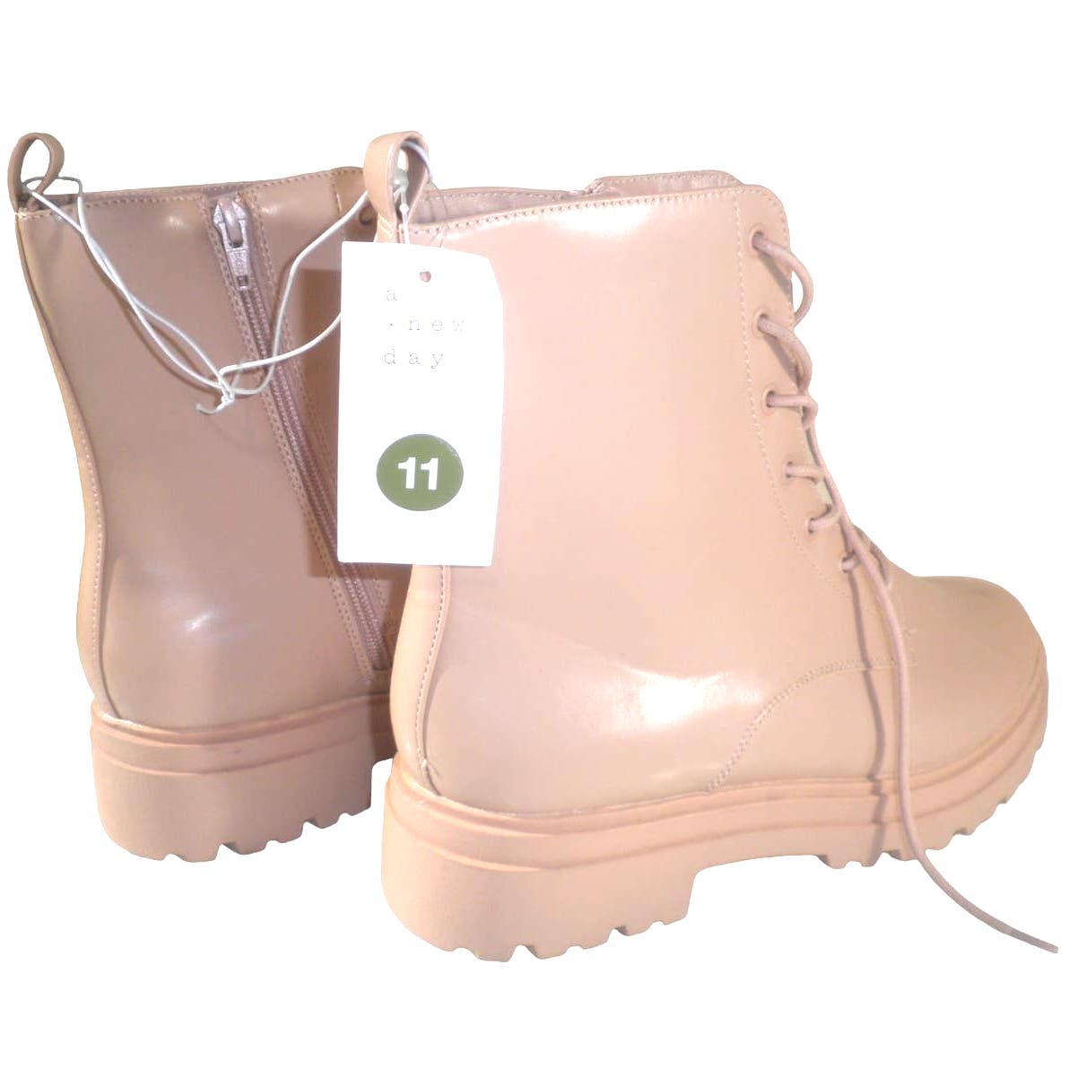 Women's Bridget Combat Boots - a New Day, Tan, Size 11