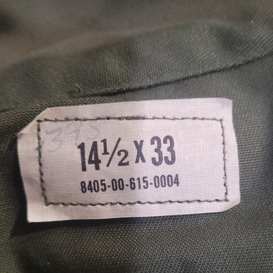 1979 U.S. Army Utility Shirt – Army Shade 507 – Size 14-1/2 x 33