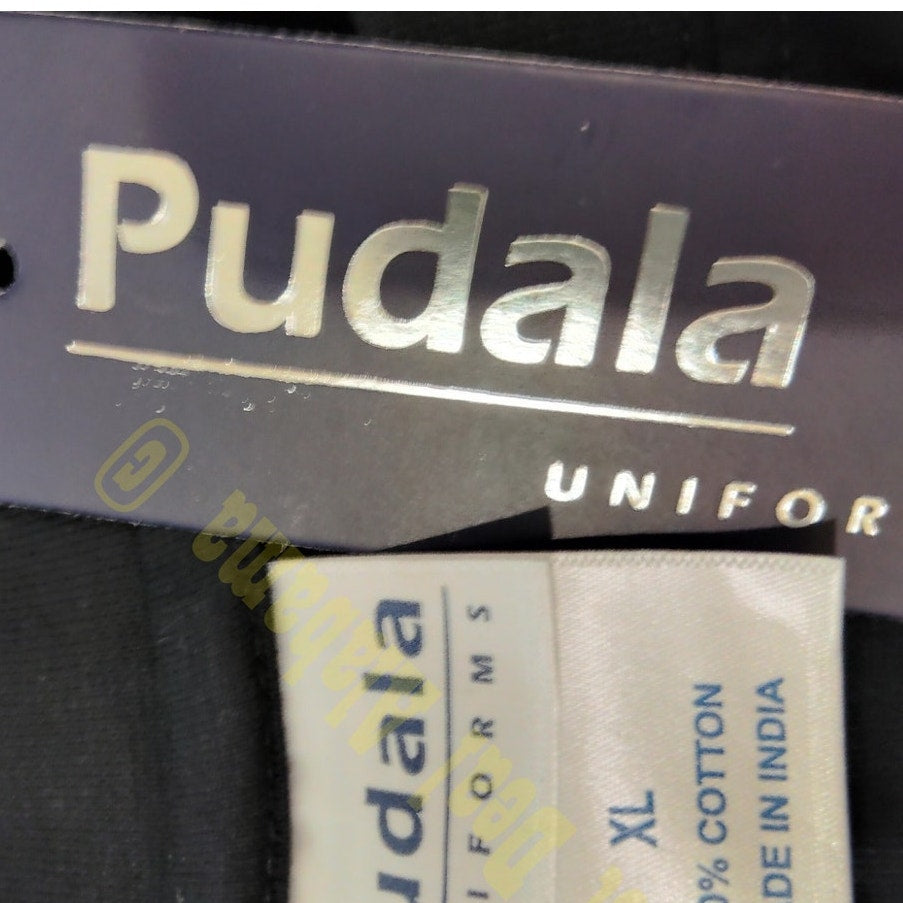 Pudala Black Tactical Shirt – "Security" – Short Sleeve, Size: Large