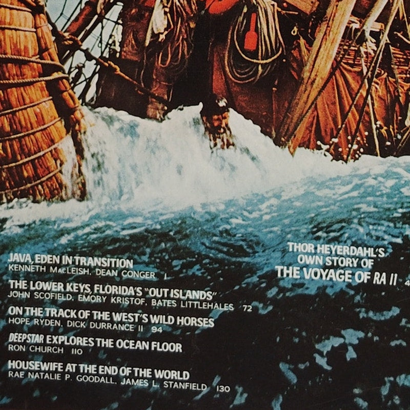 National Geographic Magazine – January 1971, Voyage of Ra II, Wild Horses, Java
