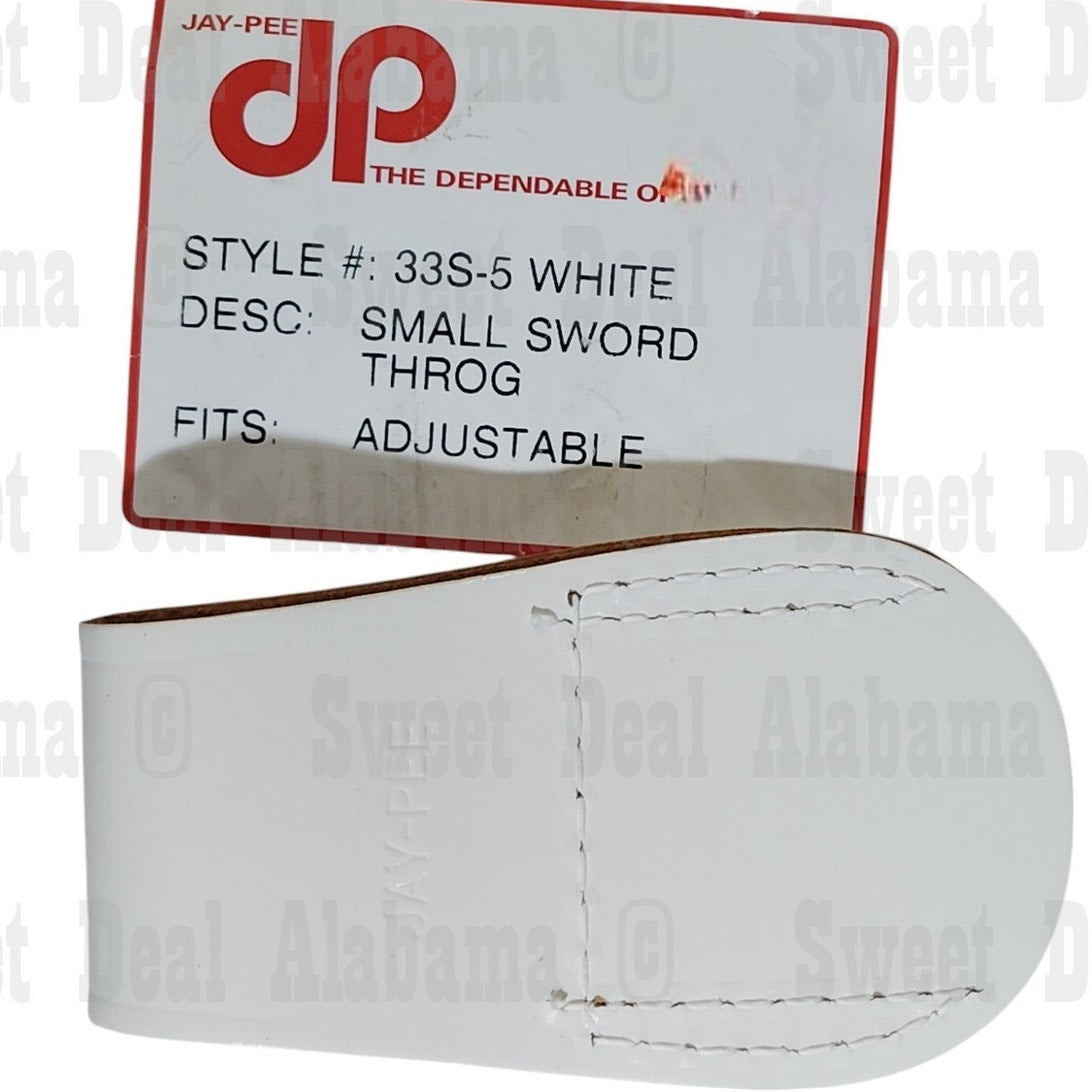 Jay-Pee Sword Throg, White Porvair, Style #33S-5, Small Size, Military Dress Acc