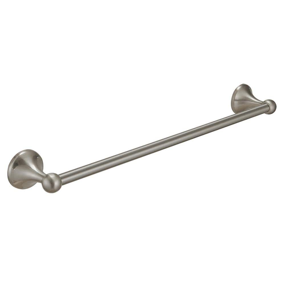 BWE Traditional 18 in. Brushed Nickel Wall Mounted Towel Bar