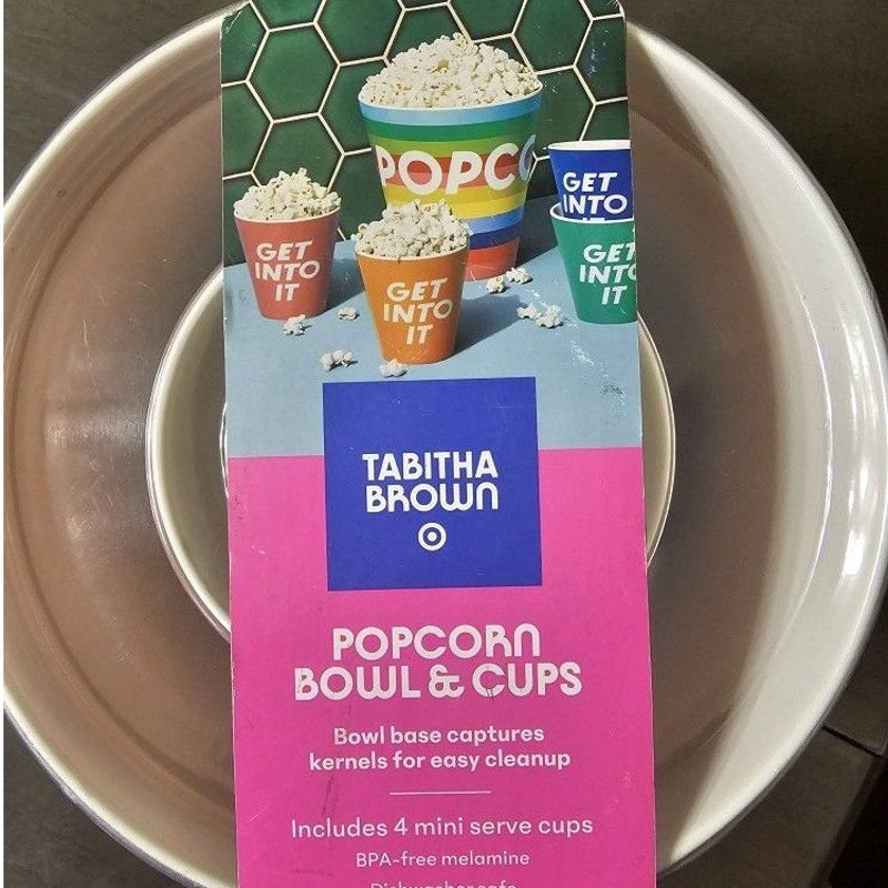 5pc Melamine Popcorn Bowl Set – Tabitha Brown – Multicolor