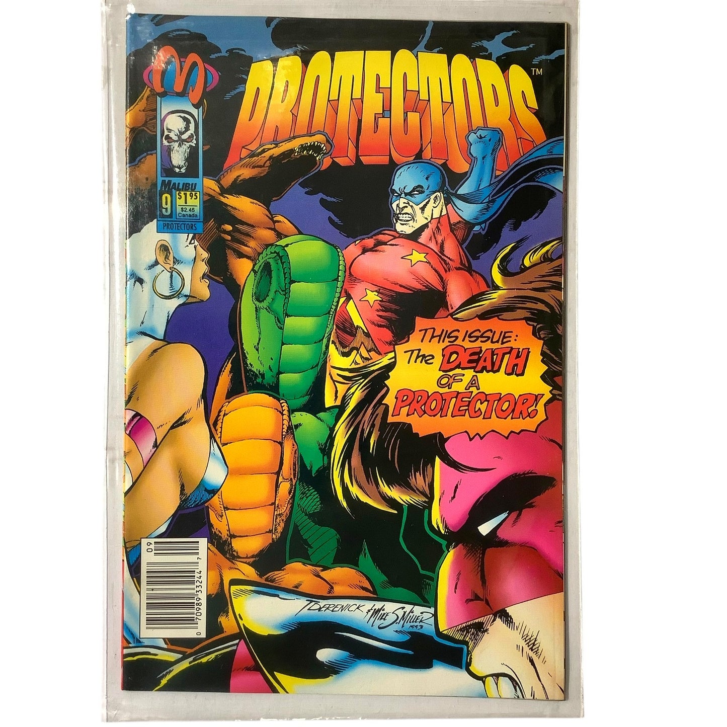 Malibu Comics Protectors #3 (Variable Cover), May 1993, NM 9.4