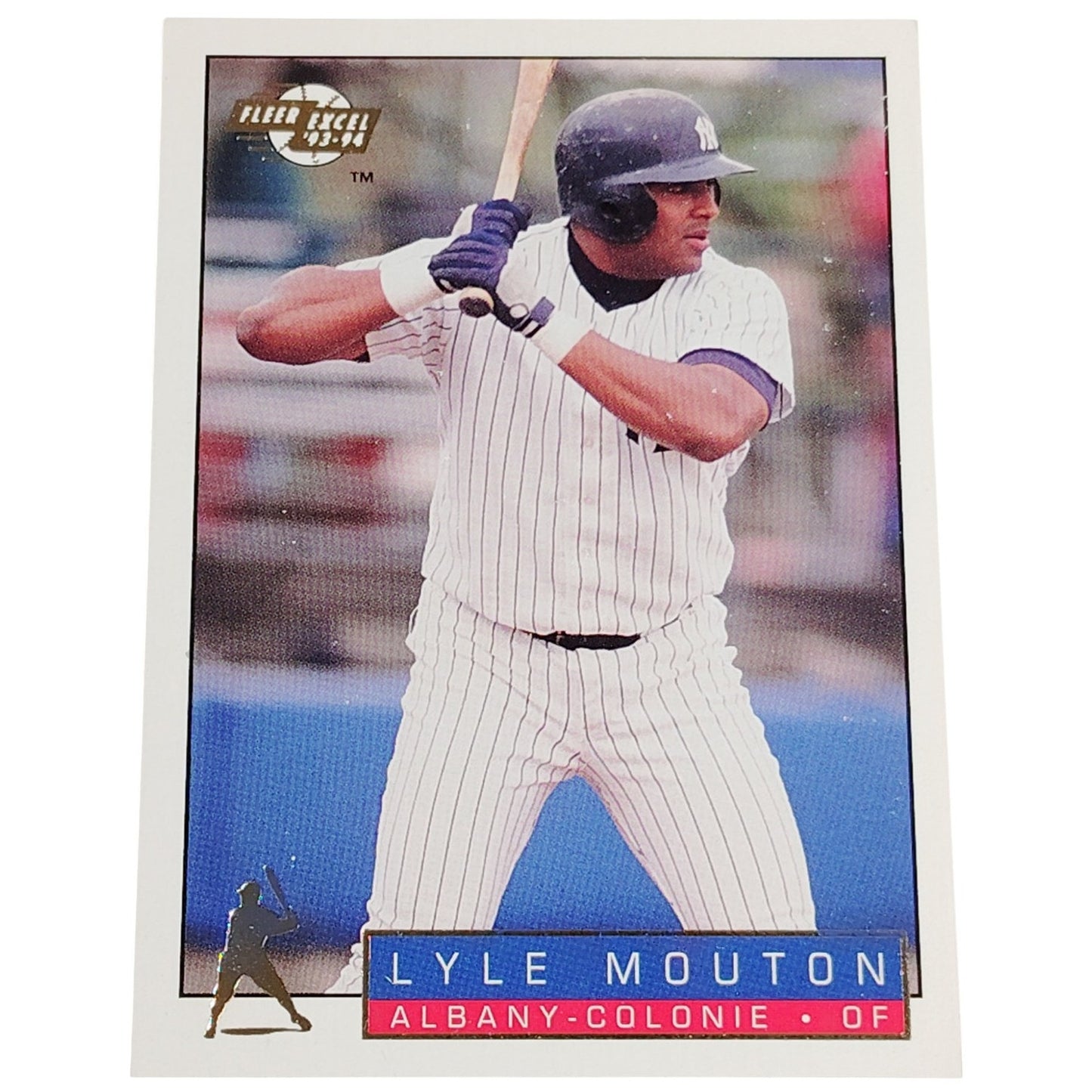 Lyle Mouton, Albany Colonie Yankees, No. 110, 93-94 Fleer Excel Minor Leagues