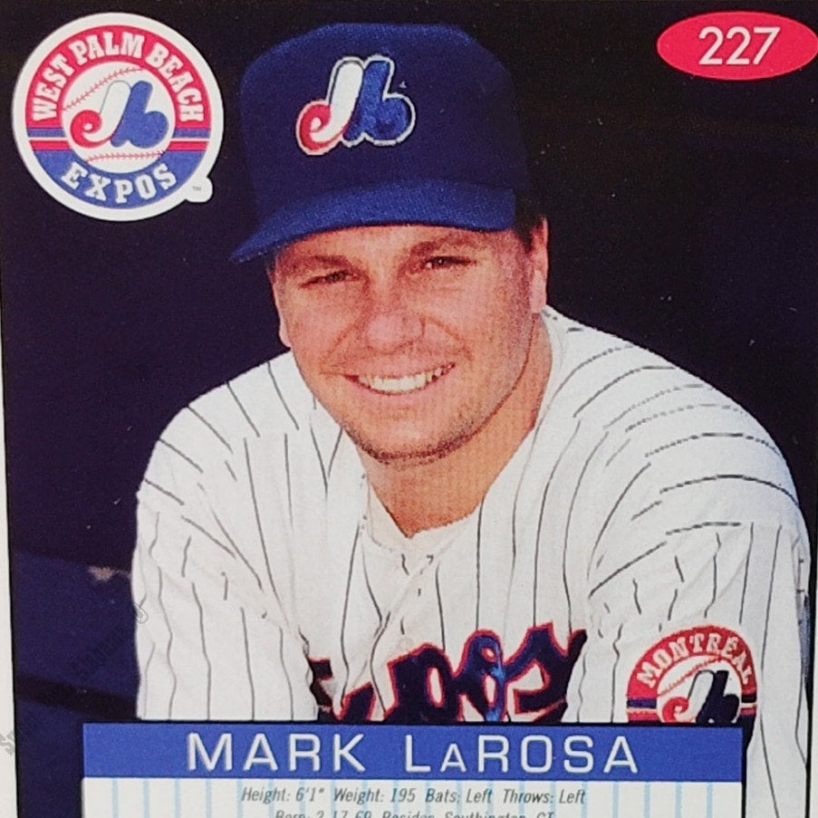 Mark LaRosa, West Palm Beach Expos, No. 227, 93-94 Fleer Excel Minor Leagues