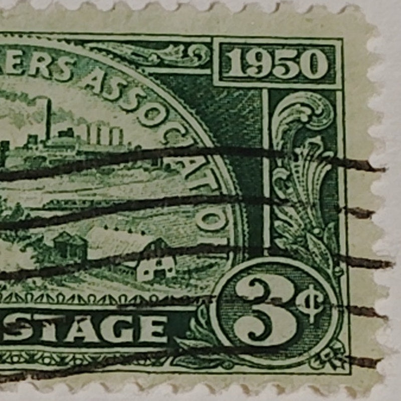 1950 3¢ American Bankers Association Stamp – Scott 987 – 75th Anniversary