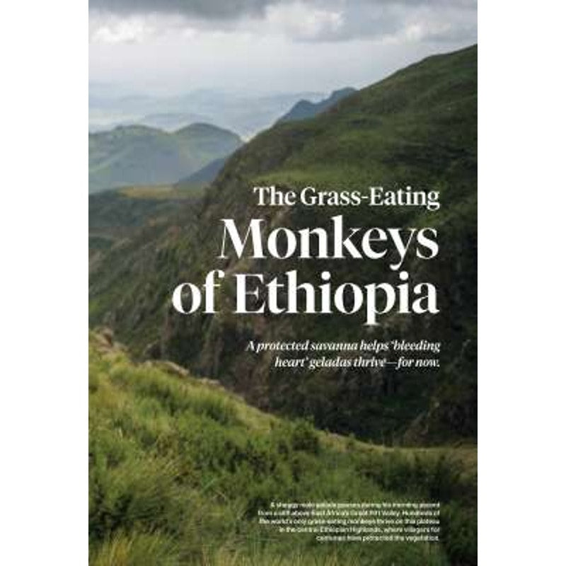 National Geographic April 2017, Climate Facts, Alaska Artifacts, Surviving ISIS, The Next Human, Home on the Range, Monkey's of Ethopia, LN