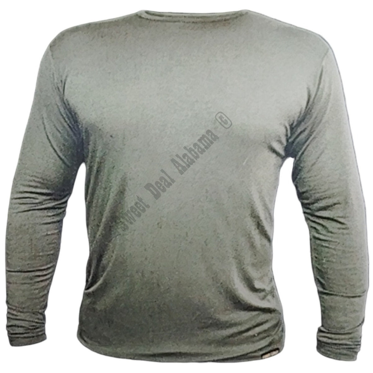 Firm Grip Long-Sleeve Medium (Slim Fit) Gray Base Layer Shirt, For Hunting/Work