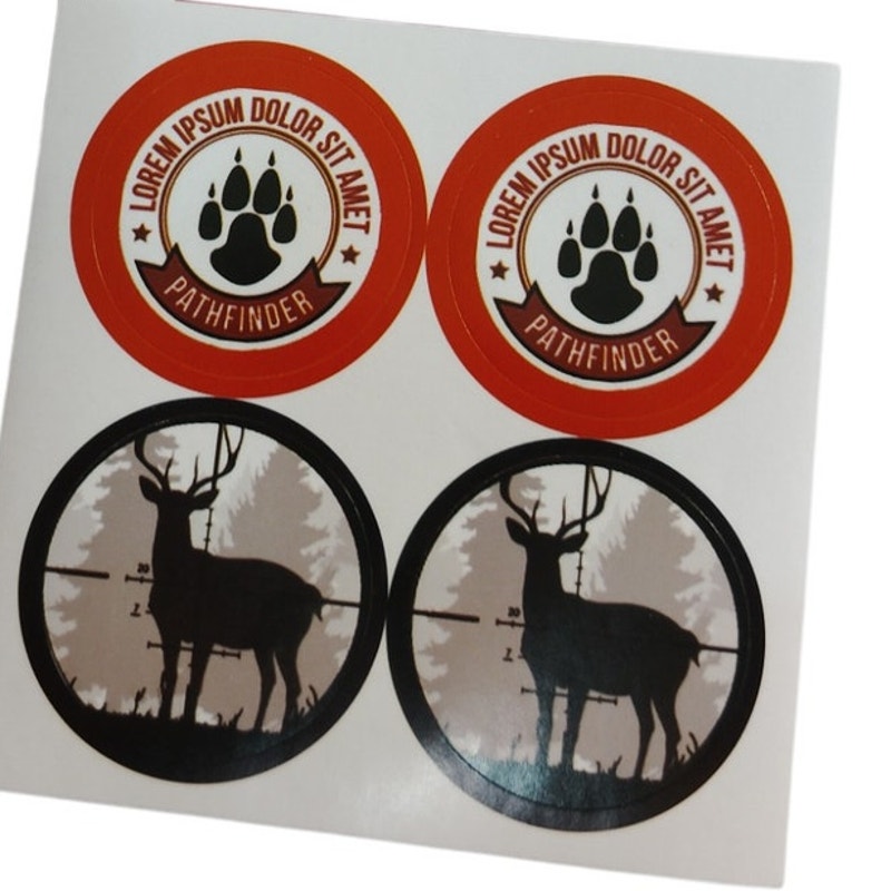 12Pcs Hunting Party Favor Bags - Camo Gift Bags w/ Deer Stickers - All Occasions