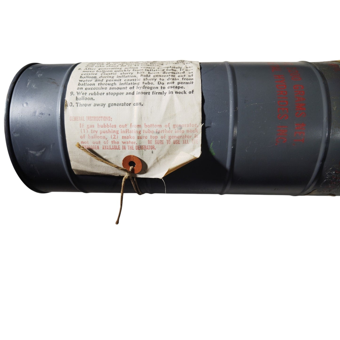 USN M-315-B Hydrogen Generator Kit – Sealed Cartridge w/ Key – Dec 1964 – Balloon Inflation Unit