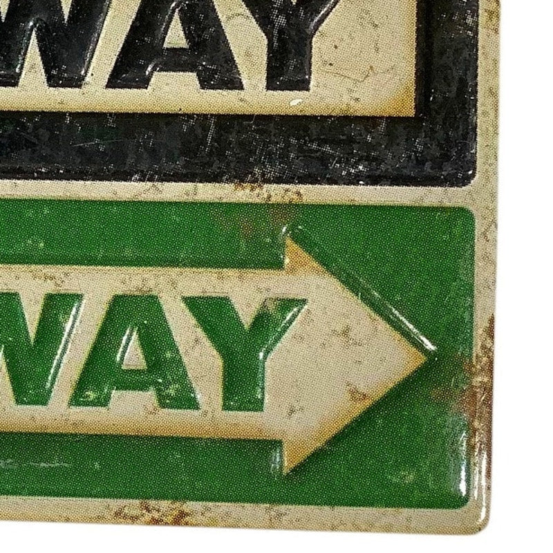 Vintage Refrigerator Magnet - My Way (Left Arrow) - Highway (Right Arrow)