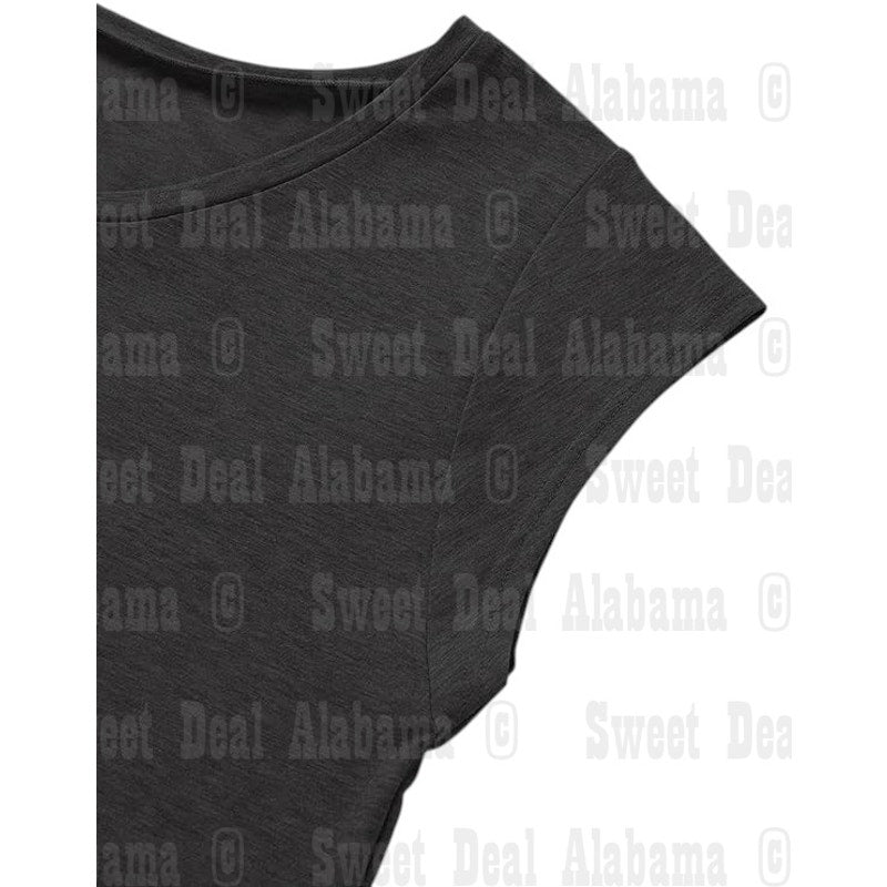 Women’s Cap Sleeve Tank Top – U Neck Casual Loose Fit Blouse, Black, M