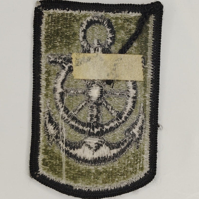 US Army 125th Transportation Command SSI Patch Subdued Green Black Sew‑On 3 × 2"