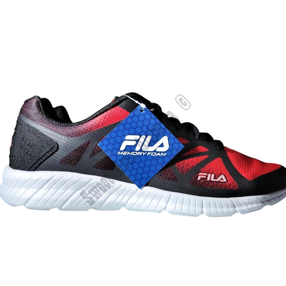 FILA Fantom 6 Men's Running Shoes, Memory Foam, Size 13, Red/Black, NIB