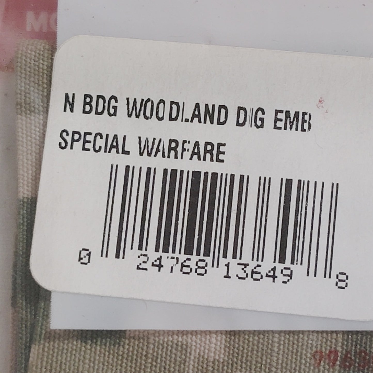 U.S. Navy Special Warfare Trident Tape, NWU Type III – 7.375" × 1.875" TE Sew-On