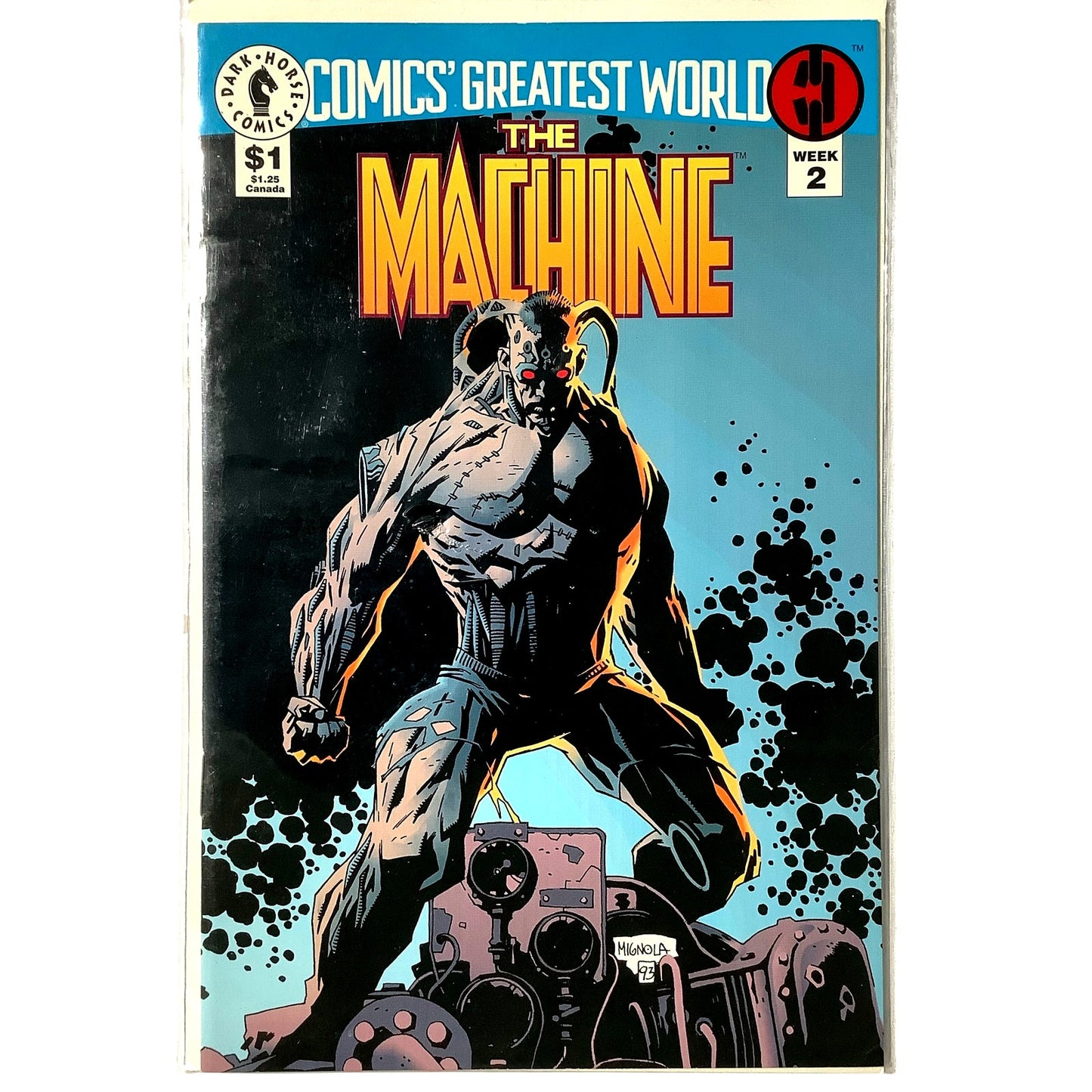 Comic's Greatest World The Machine, #2, Aug 1993, Dark Horse Comics, NM 9.4