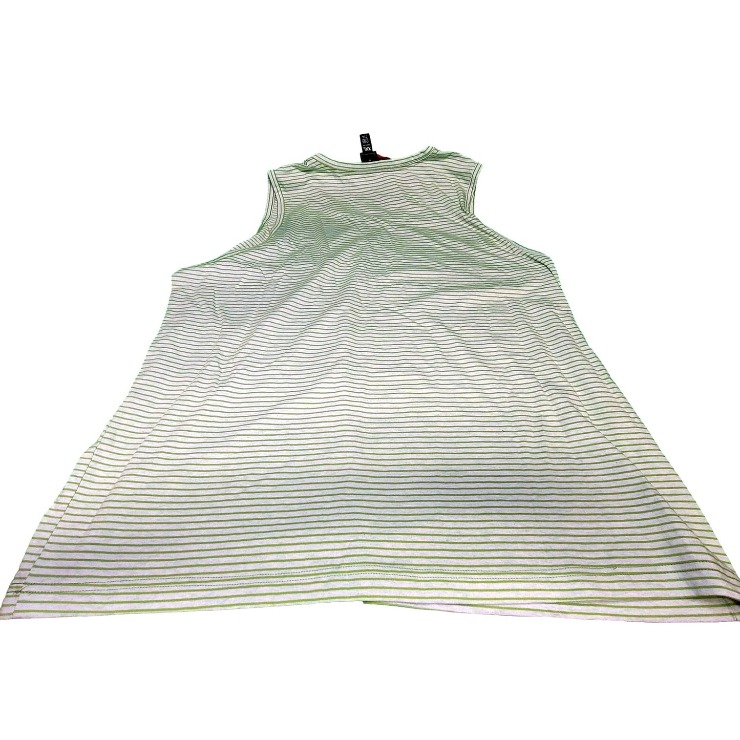 Houston White Adult Tank Top - Green Striped XXL