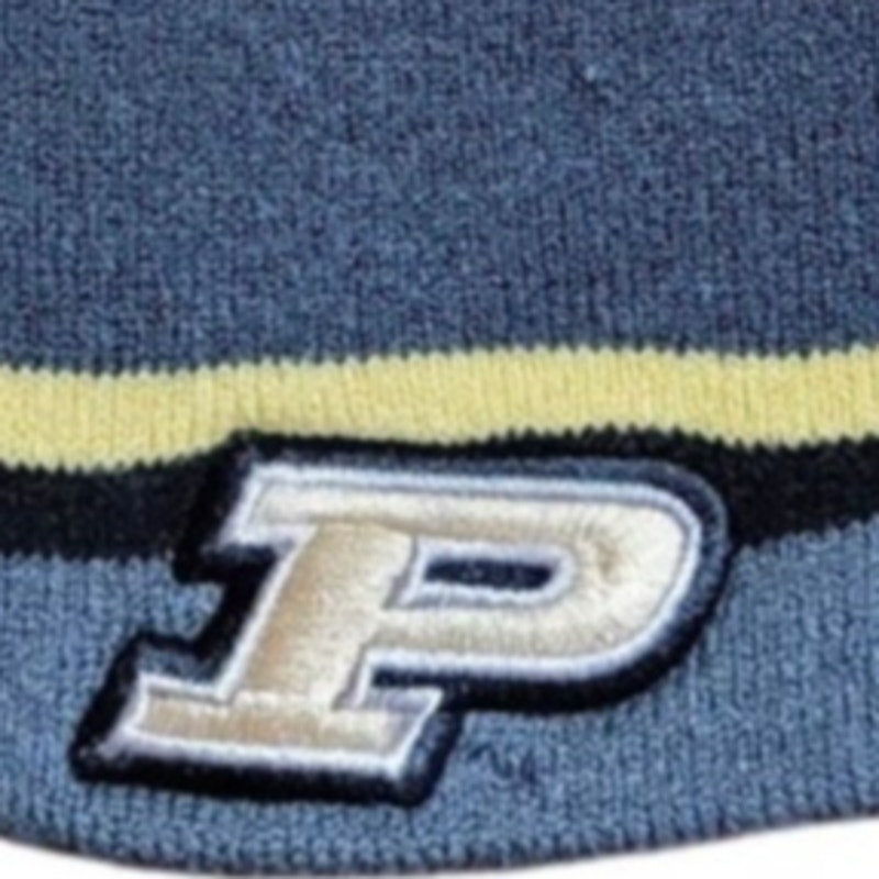 Nike Purdue Boilermakers Youth Striped Beanie Gray/Black/Old Gold, Size 8/20