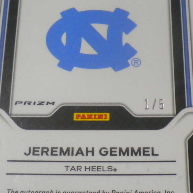 1/5 Jeremiah Gemmel Red Shock Prizm Sensational Signatures 2022 Draft Picks