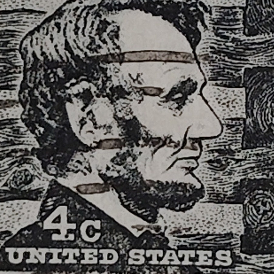 1965 4¢ Abraham Lincoln Stamp – Prominent Americans Series – Scott #1282
