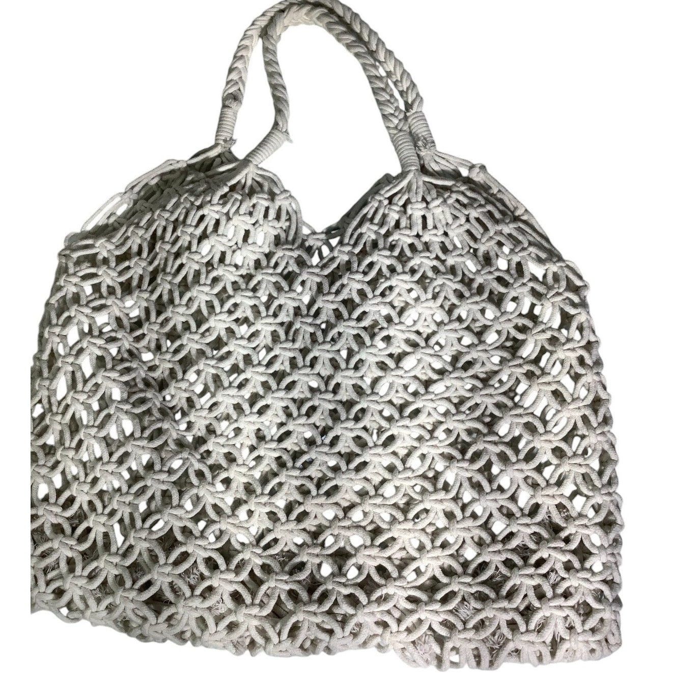 Retro Women Tassel Hand, Shoulder Tote Bag, Natural Beige, 15.07" x 11.81"