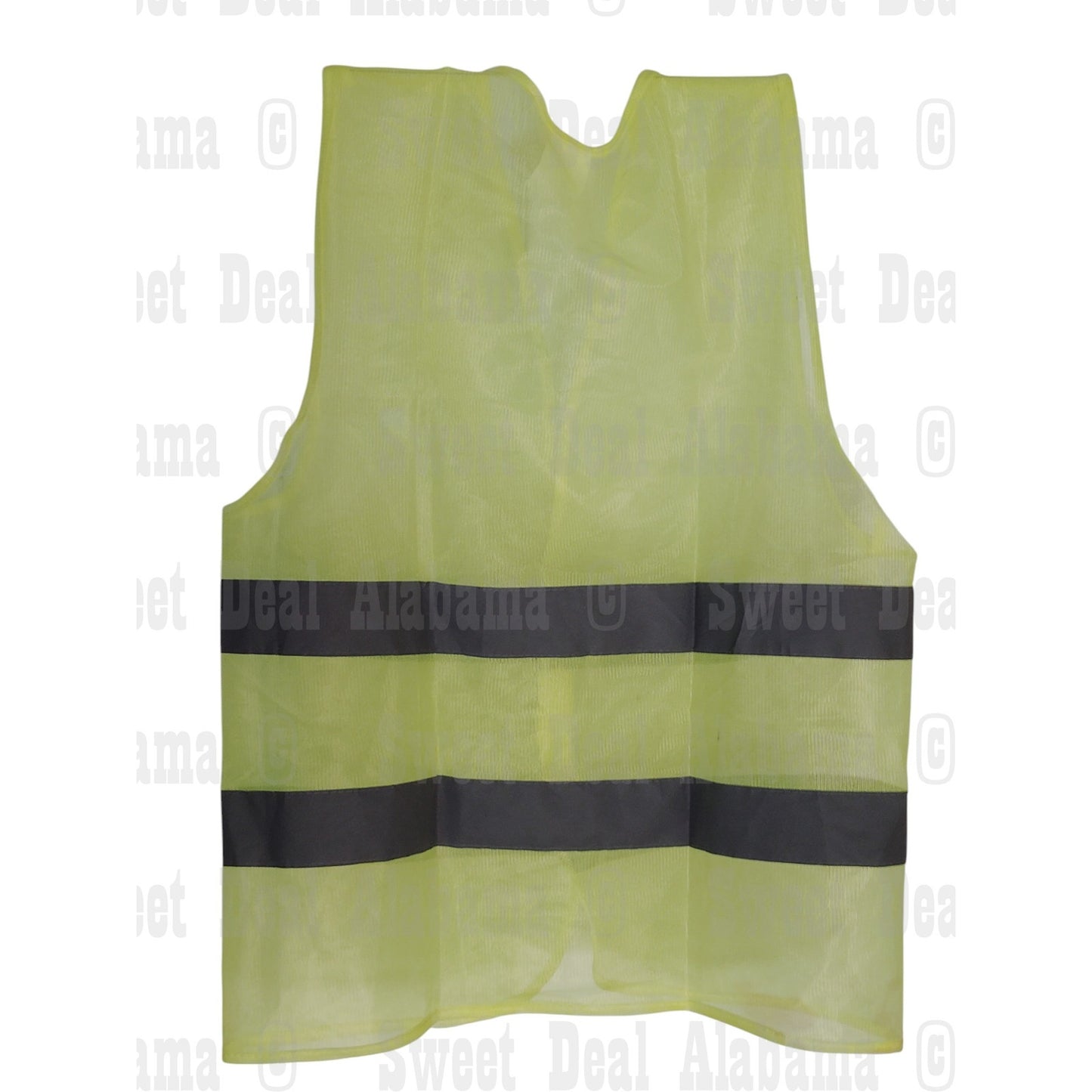 High Visibility Safety Vest – Class 2, Lime, 2" Reflective Strips, Size 2XL