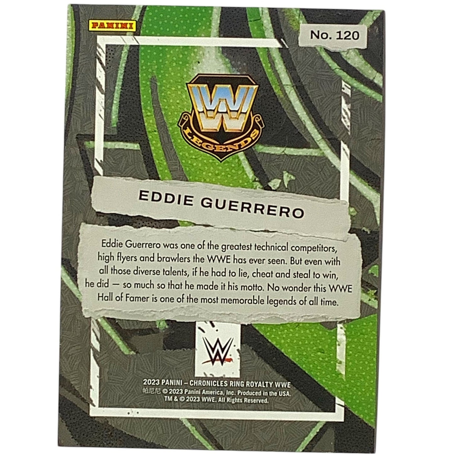 Eddie Guerrero, Card 120, 2023 Panini - Chronicles Ring Royalty WWE. NM+