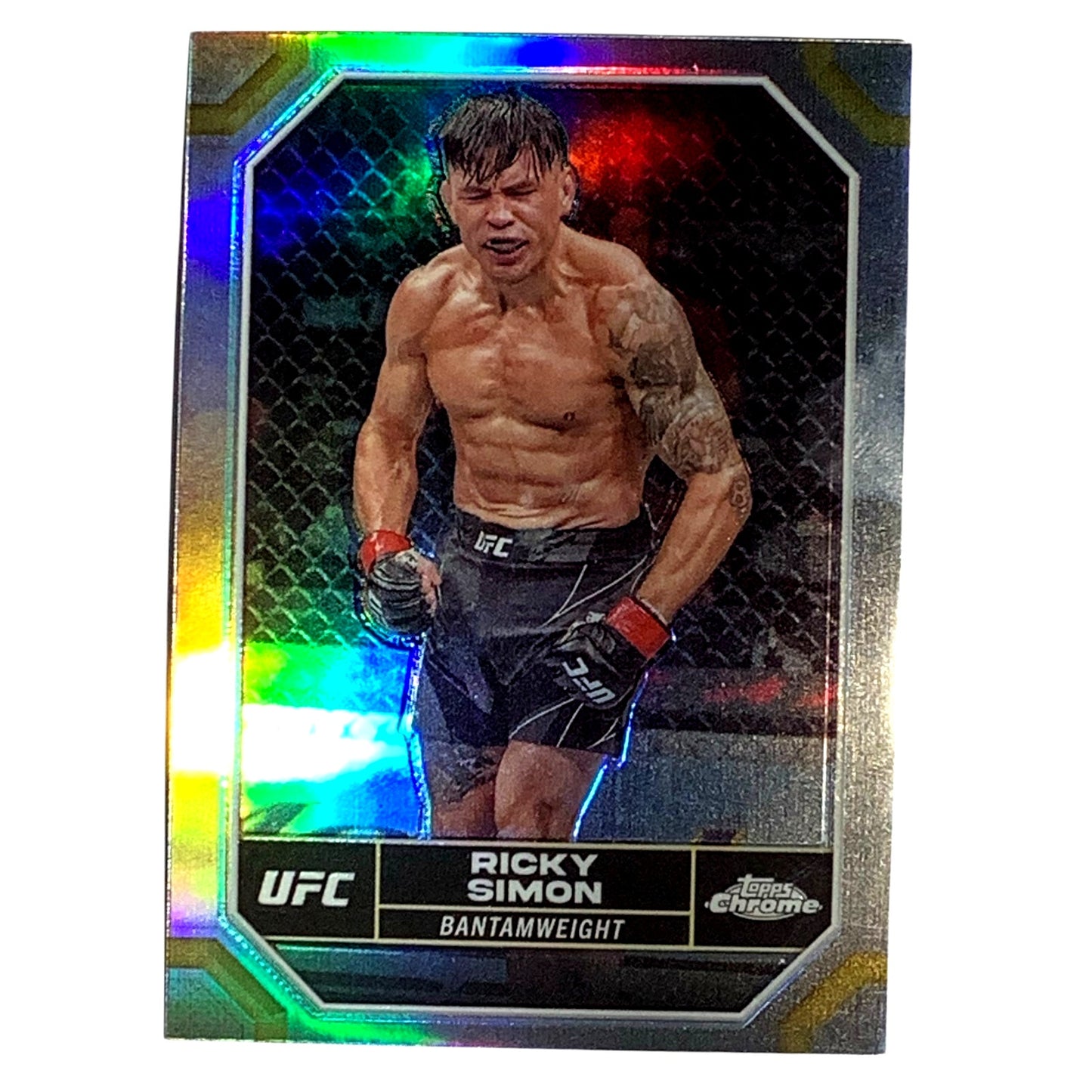 Ricky Simon, UFC Bantemweight, Refractor Card 163, 2024 Topps Chrome UFC, NM+