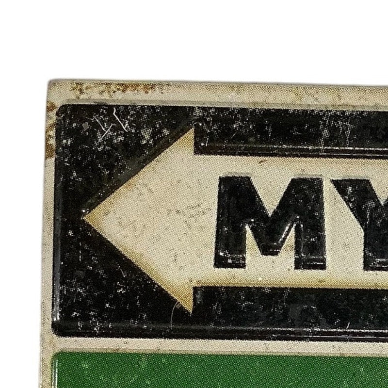 Vintage Refrigerator Magnet - My Way (Left Arrow) - Highway (Right Arrow)