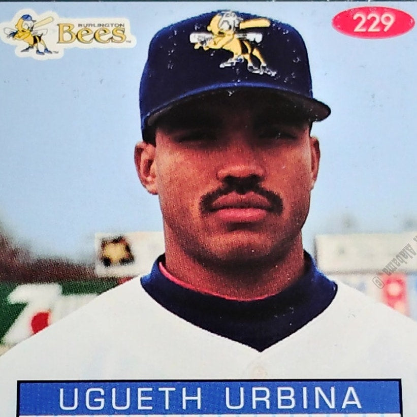 Ugueth Urbina, Burlington Bees, No. 229, 93-94 Fleer Excel Minor Leagues