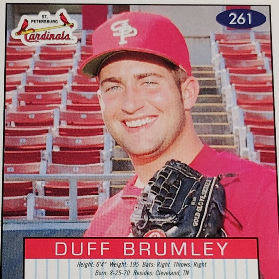 Duff Brumley, St Petersburg Cardinals, #261, 93-94 Fleer Excel Minor Leagues