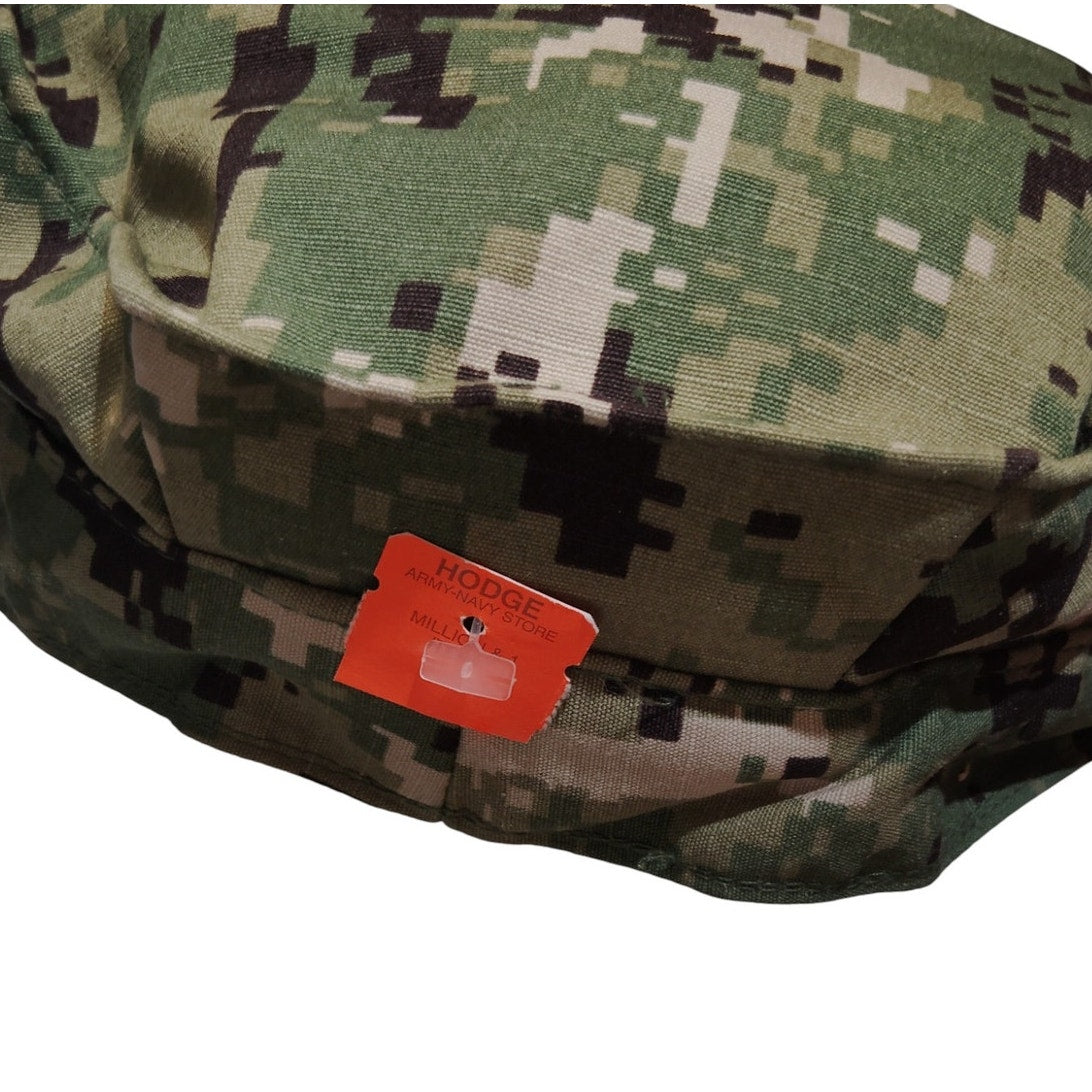U.S. Navy NWU Type III Woodland Cap Size 7-1/8 Ripstop 50/50 Sekri Industries