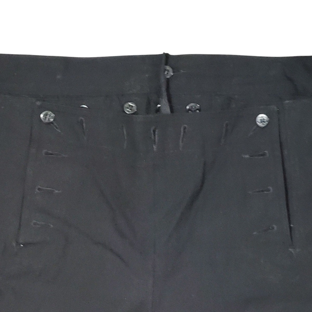 1982 Navy Enlisted Dress Blue Wool Trousers – Size 38L, NWOT, Button-Up Flap Front, Lace-Up Back