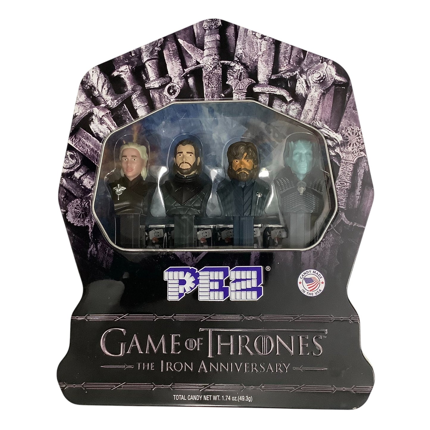 WB Game of Thrones Tin, Set of 4 -Retired- Pez Collectible Dispensers, NIP