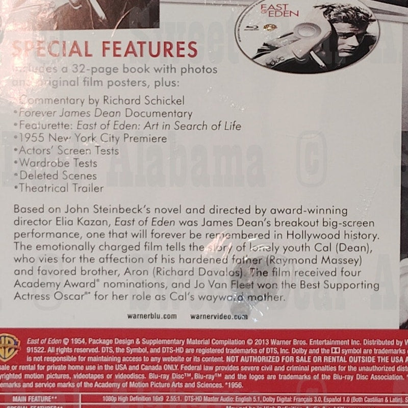 East of Eden (1955 /WB Supplemental 2013 Blu-Ray) 115 Minutes of Classic Drama