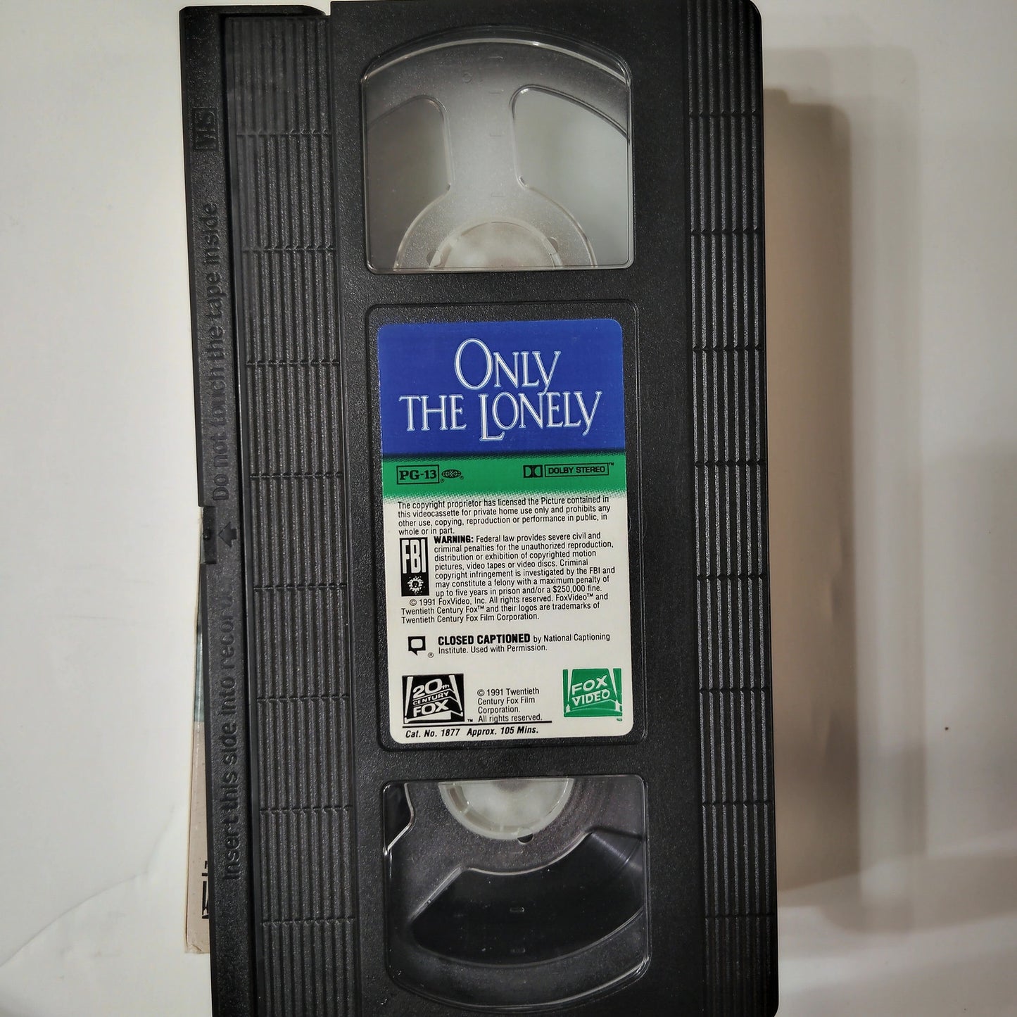 Only the Lonely VHS 1991 John Candy Ally Sheedy Romantic Comedy Drama Fox Video