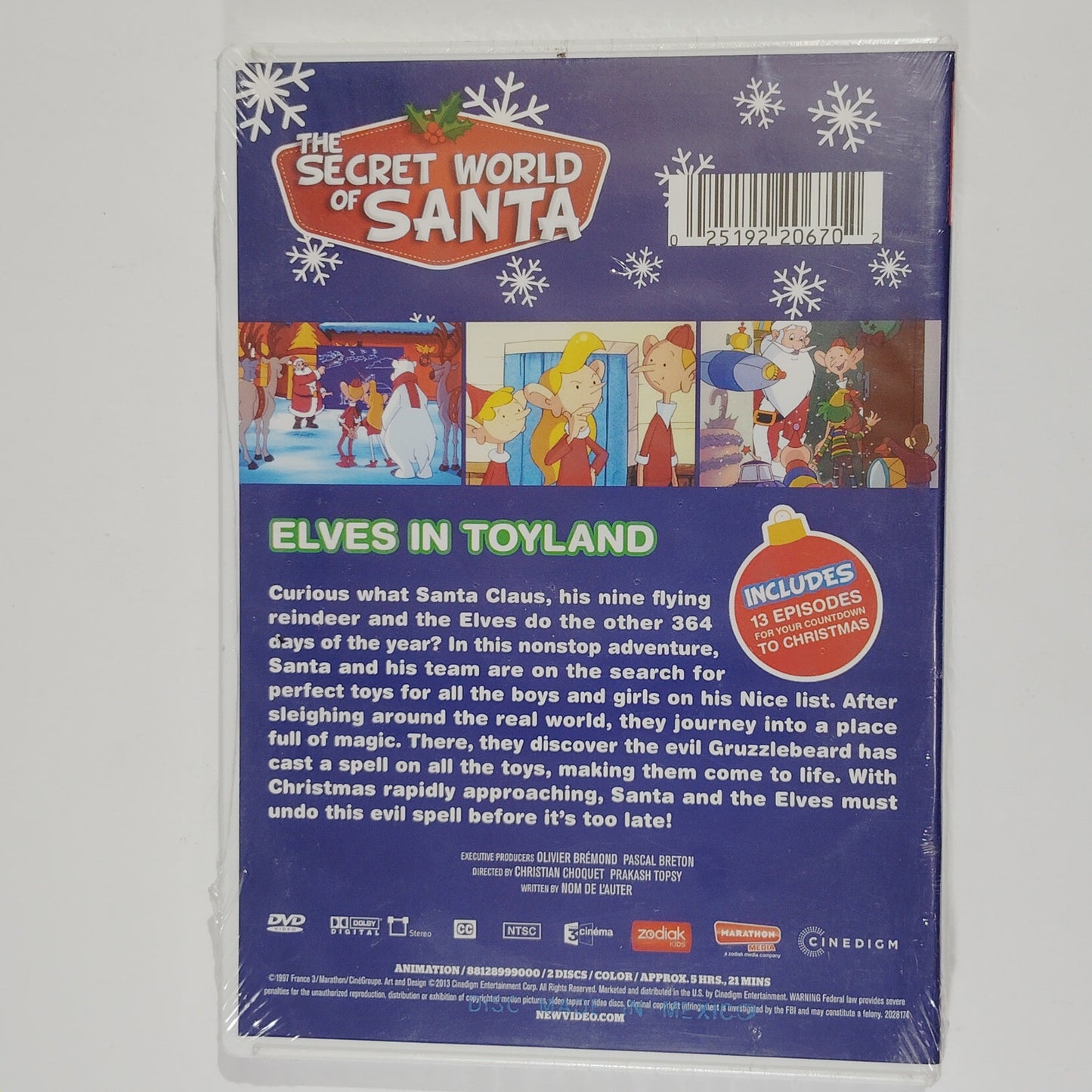 The Secret World of Santa Claus: Elves in Toyland (DVD, 2013) – 2-Disc Holiday