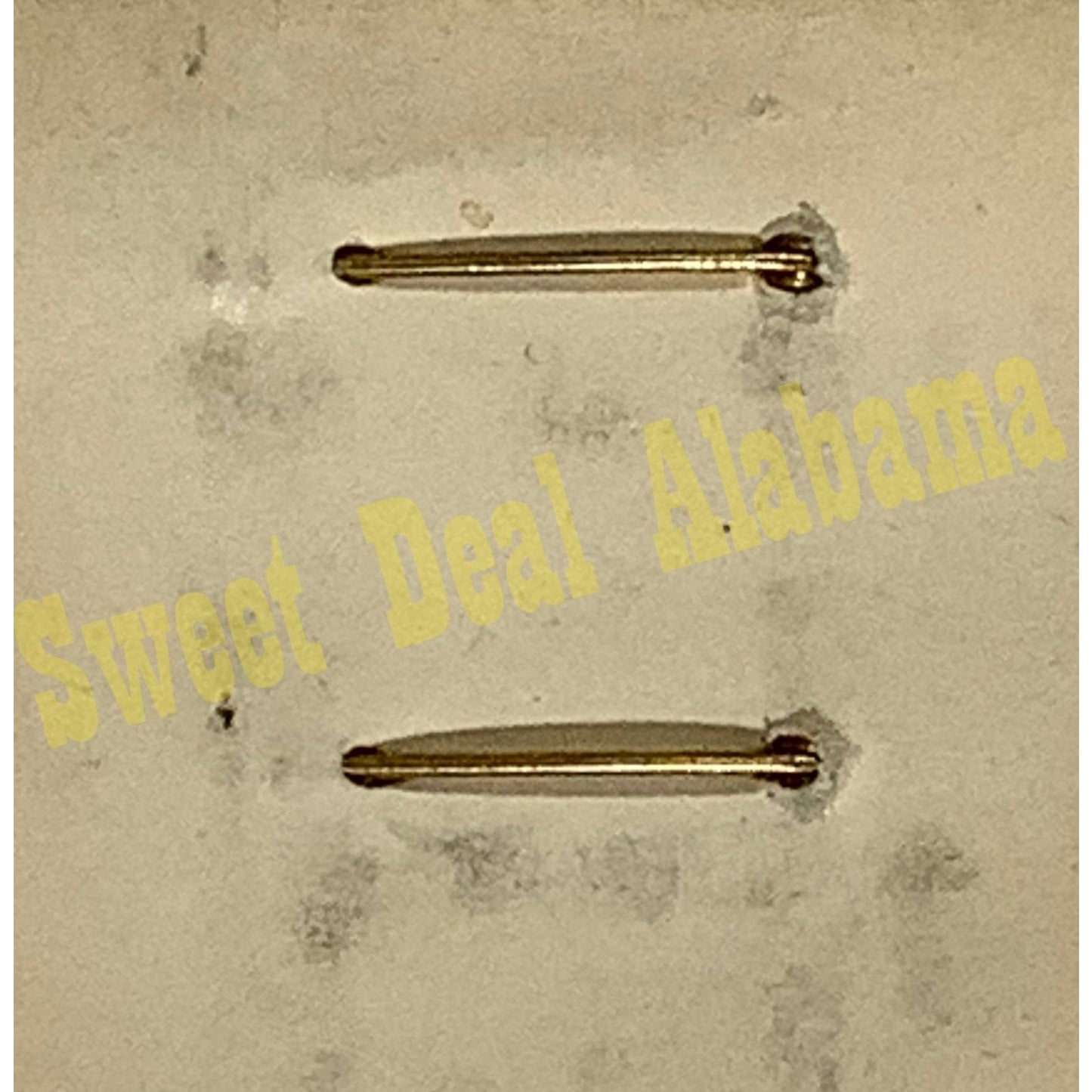 Early/Mid 1900s Brass C-Clasp "142" Collar Device 3/8"H Hat / Lapel Pins Set