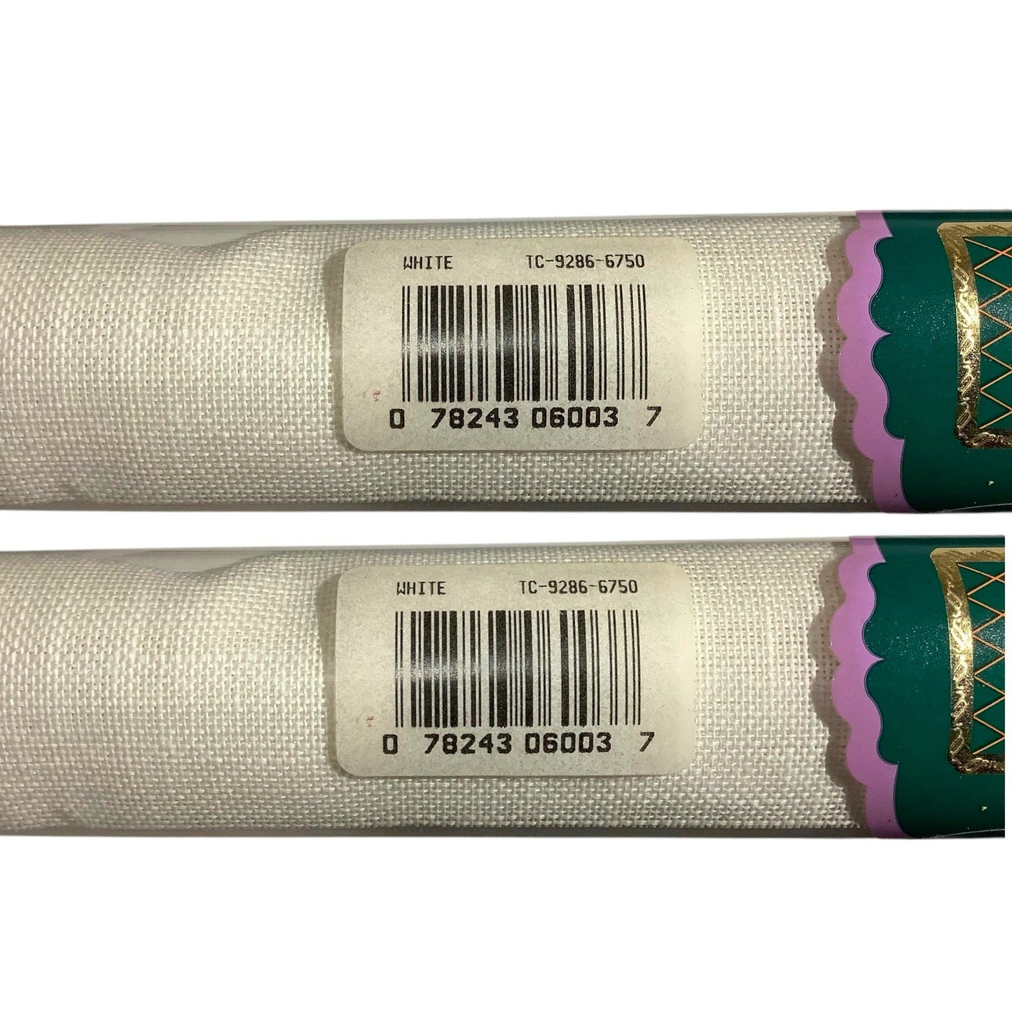 2 x Charles Craft 15" x 18" 28 CT. Cross-Stitch, 100% Irish Linen Fabrics, White