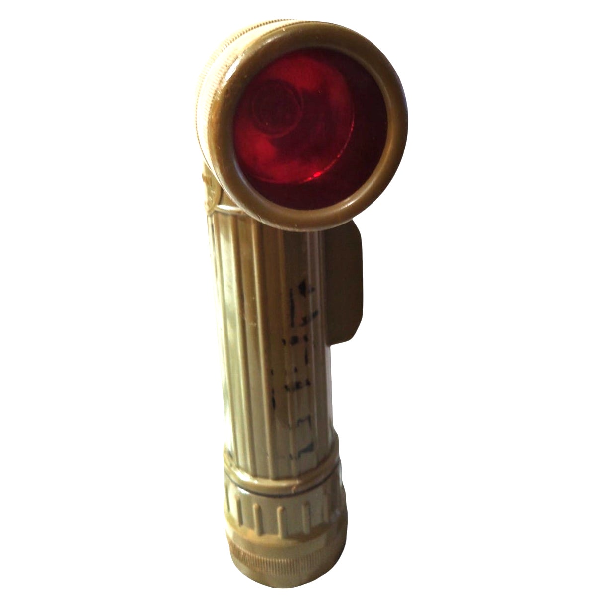 Fulton MX-99I/U Military Surplus Flashlight w/ Red, Blue, White Lens, Extra Bulb